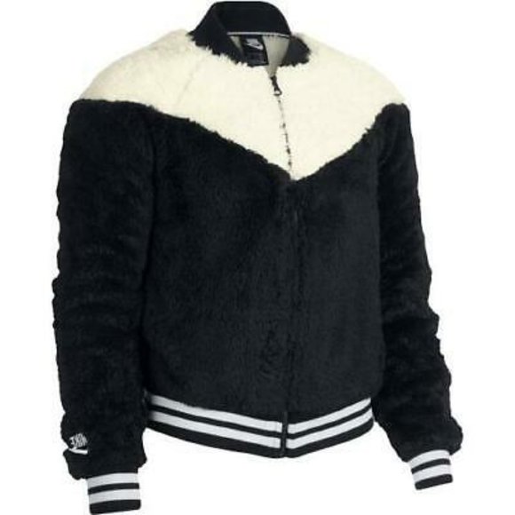 Nike Tops - Nike Bomber Sherpa Jacket Full Zip Up